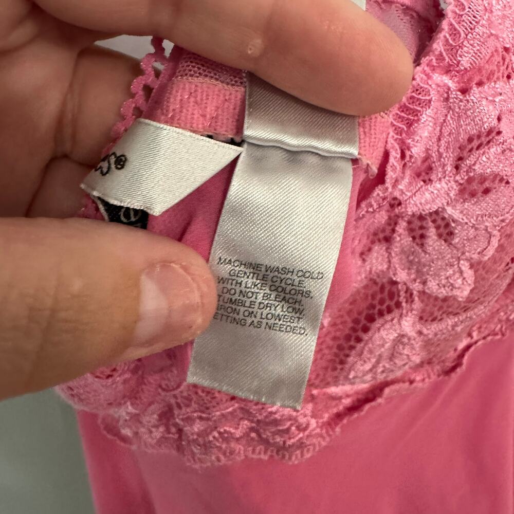 Delicates Pink Women's Lingerie Nightgown Nighty Women's Size Large w/ Underwire - Picture 6 of 8